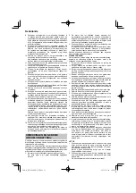 Preview for 58 page of HIKOKI RP 3608DB Handling Instructions Manual