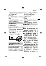 Preview for 59 page of HIKOKI RP 3608DB Handling Instructions Manual