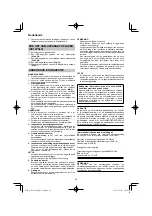 Preview for 66 page of HIKOKI RP 3608DB Handling Instructions Manual