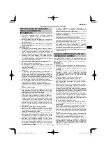 Preview for 69 page of HIKOKI RP 3608DB Handling Instructions Manual