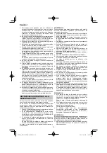 Preview for 70 page of HIKOKI RP 3608DB Handling Instructions Manual