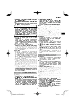 Preview for 75 page of HIKOKI RP 3608DB Handling Instructions Manual