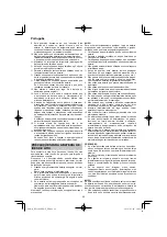 Preview for 82 page of HIKOKI RP 3608DB Handling Instructions Manual