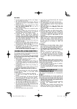 Preview for 94 page of HIKOKI RP 3608DB Handling Instructions Manual