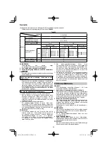 Preview for 98 page of HIKOKI RP 3608DB Handling Instructions Manual