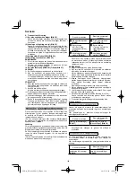 Preview for 100 page of HIKOKI RP 3608DB Handling Instructions Manual