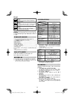 Preview for 108 page of HIKOKI RP 3608DB Handling Instructions Manual