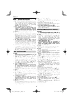 Preview for 110 page of HIKOKI RP 3608DB Handling Instructions Manual