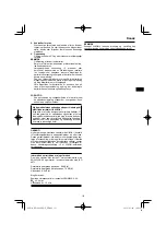 Preview for 113 page of HIKOKI RP 3608DB Handling Instructions Manual