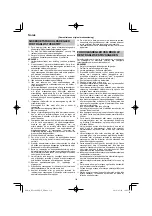 Preview for 116 page of HIKOKI RP 3608DB Handling Instructions Manual