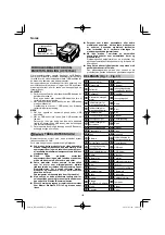 Preview for 118 page of HIKOKI RP 3608DB Handling Instructions Manual