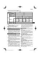 Preview for 121 page of HIKOKI RP 3608DB Handling Instructions Manual