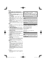 Preview for 124 page of HIKOKI RP 3608DB Handling Instructions Manual