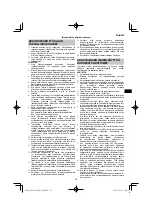 Preview for 127 page of HIKOKI RP 3608DB Handling Instructions Manual