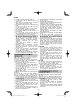 Preview for 128 page of HIKOKI RP 3608DB Handling Instructions Manual