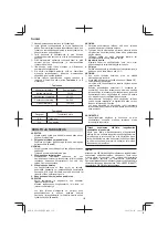 Предварительный просмотр 110 страницы HIKOKI SB3608DA Handling Instructions Manual