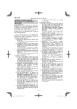 Предварительный просмотр 112 страницы HIKOKI SB3608DA Handling Instructions Manual