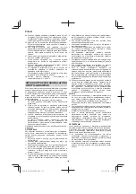 Предварительный просмотр 126 страницы HIKOKI SB3608DA Handling Instructions Manual