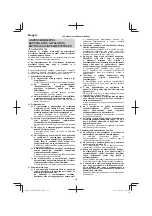 Предварительный просмотр 134 страницы HIKOKI SB3608DA Handling Instructions Manual