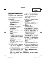 Preview for 5 page of HIKOKI SV 12SG Handling Instructions Manual