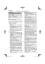 Preview for 18 page of HIKOKI SV 13YB Handling Instructions Manual