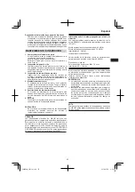 Preview for 25 page of HIKOKI SV 13YB Handling Instructions Manual