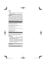 Предварительный просмотр 54 страницы HIKOKI SV 13YB Handling Instructions Manual