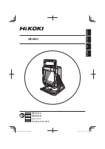 HIKOKI UB 18DC Handling Instructions Manual предпросмотр