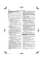 Preview for 70 page of HIKOKI UB 18DD Handling Instructions Manual