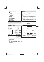 Preview for 73 page of HIKOKI UB 18DD Handling Instructions Manual