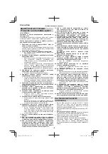 Preview for 122 page of HIKOKI UB 18DD Handling Instructions Manual