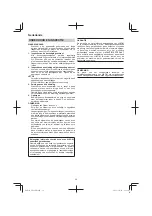 Preview for 32 page of HIKOKI UB18DB Handling Instructions Manual