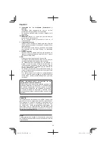 Preview for 38 page of HIKOKI UB18DB Handling Instructions Manual