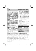 Preview for 22 page of HIKOKI UC 12SL Handling Instructions Manual