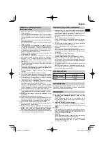 Preview for 9 page of HIKOKI UC 18YRL Handling Instructions Manual