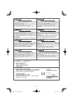 Preview for 134 page of HIKOKI UC 18YTSL Handling Instructions Manual