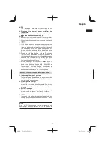 Preview for 11 page of HIKOKI UC 36YRSL Handling Instructions Manual