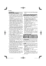 Preview for 12 page of HIKOKI UC 36YRSL Handling Instructions Manual