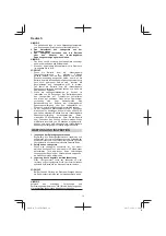 Preview for 14 page of HIKOKI UC 36YRSL Handling Instructions Manual