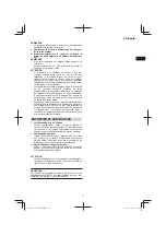 Preview for 17 page of HIKOKI UC 36YRSL Handling Instructions Manual