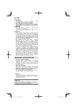 Preview for 32 page of HIKOKI UC 36YRSL Handling Instructions Manual