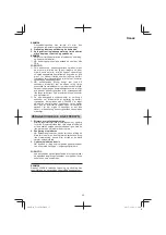 Preview for 35 page of HIKOKI UC 36YRSL Handling Instructions Manual