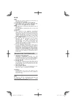 Preview for 38 page of HIKOKI UC 36YRSL Handling Instructions Manual