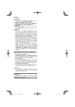 Preview for 50 page of HIKOKI UC 36YRSL Handling Instructions Manual