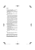 Preview for 56 page of HIKOKI UC 36YRSL Handling Instructions Manual