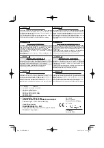 Preview for 86 page of HIKOKI UC 36YRSL Handling Instructions Manual