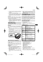 Preview for 69 page of HIKOKI UR18DA Handling Instructions Manual