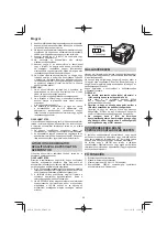 Предварительный просмотр 98 страницы HIKOKI UR18DA Handling Instructions Manual