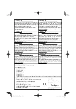 Предварительный просмотр 165 страницы HIKOKI UR18DA Handling Instructions Manual