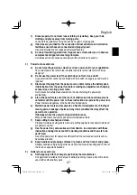 Preview for 37 page of HIKOKI VB 3616DA Handling Instructions Manual